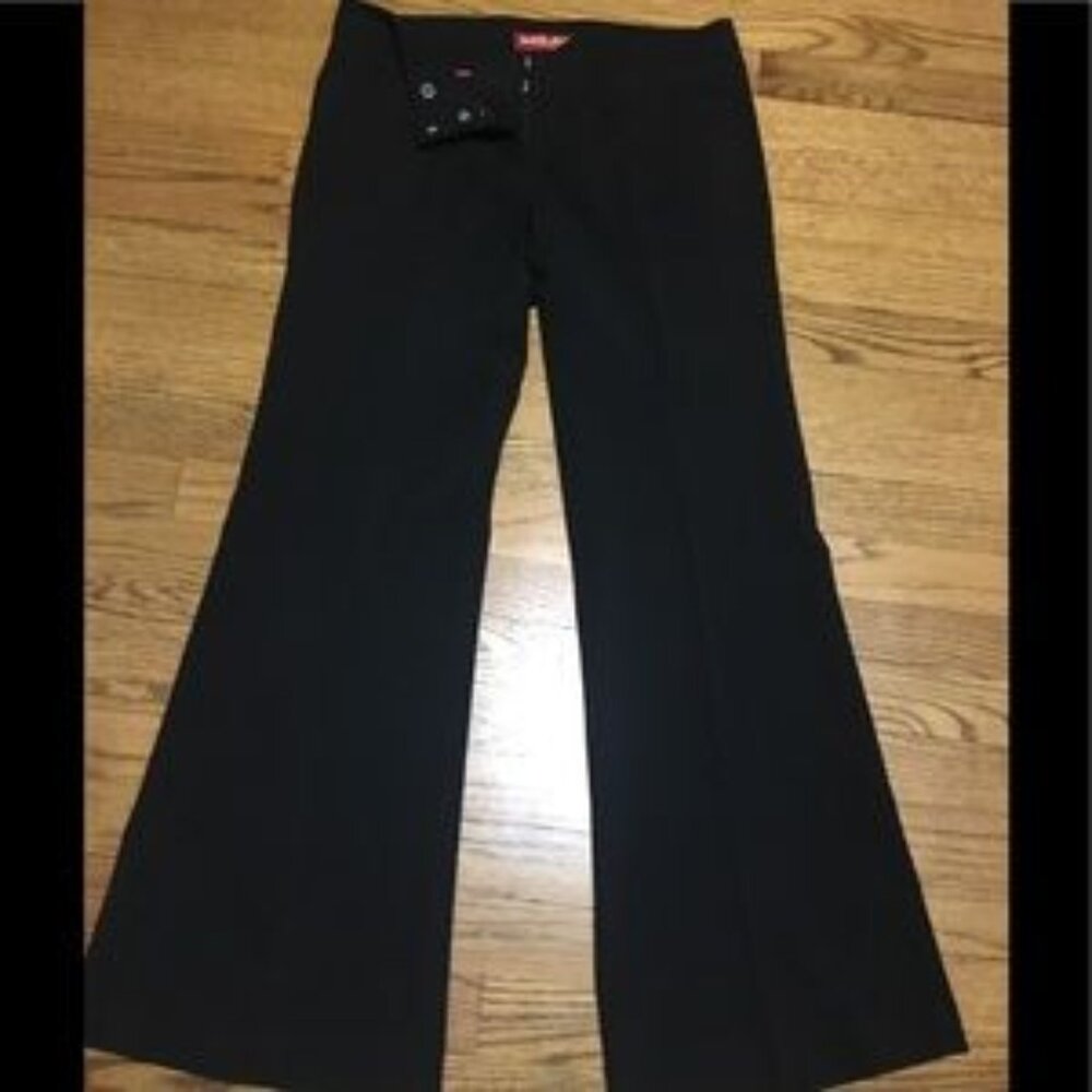 Guess black dressy flare leg pants